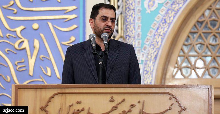 سخنرانی شهردار مشهد در پیش از خطبه های نماز جمعه-سید عبدالله ارجائی شیرازی