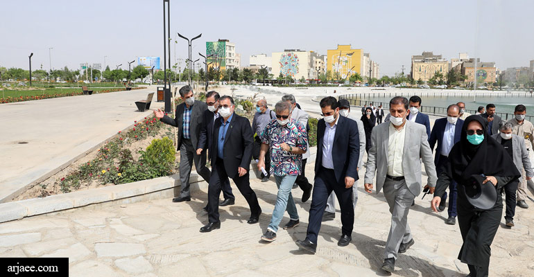  بازدید شهردار مشهد از پروژه کشت پارک -سید عبدالله ارجائی شیرازی