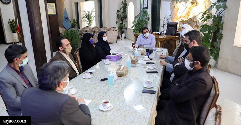 نشست شهردار مشهد با جمعی از نویسندگان و مولفین کتاب-سید عبدالله ارجائی شیرازی