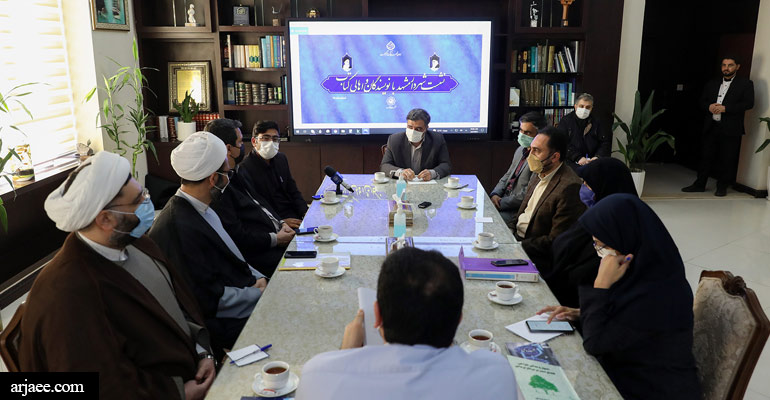 نشست شهردار مشهد با جمعی از نویسندگان و مولفین کتاب-سید عبدالله ارجائی شیرازی