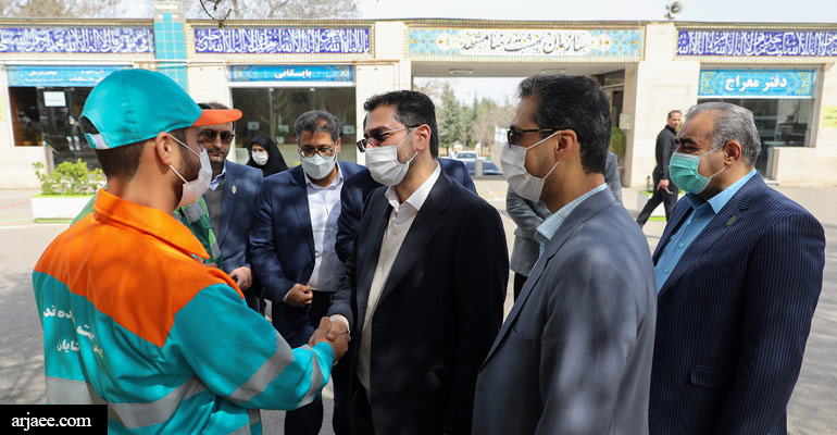 ادای احترام شهردار مشهد به مقام شامخ شهدا در اولین روز سال 1401-سید عبدالله ارجائی شیرازی