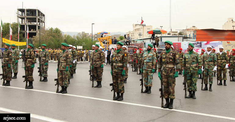 رژه نیروهای مسلح به مناسبت روز ارتش-سید عبدالله ارجائی شیرازی