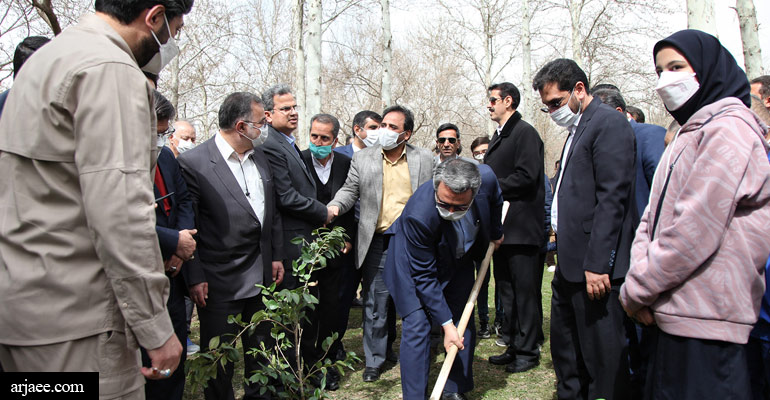 مراسم روز درختکاری در بوستان ملت -سید عبدالله ارجائی شیرازی