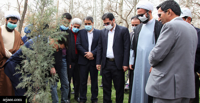  مراسم روز درختکاری در بوستان ملت -سید عبدالله ارجائی شیرازی
