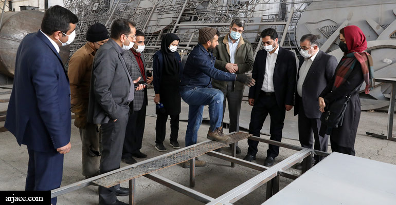 بازدید شهردار مشهد از مراحل پایانی ساخت المان های نوروزی-سید عبدالله ارجائی شیرازی